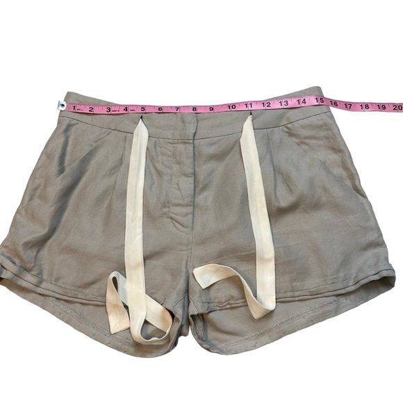 Aritzia | Wilfred | Allegra Grey Linen Blend Shorts Size 4 - Picture 9 of 12